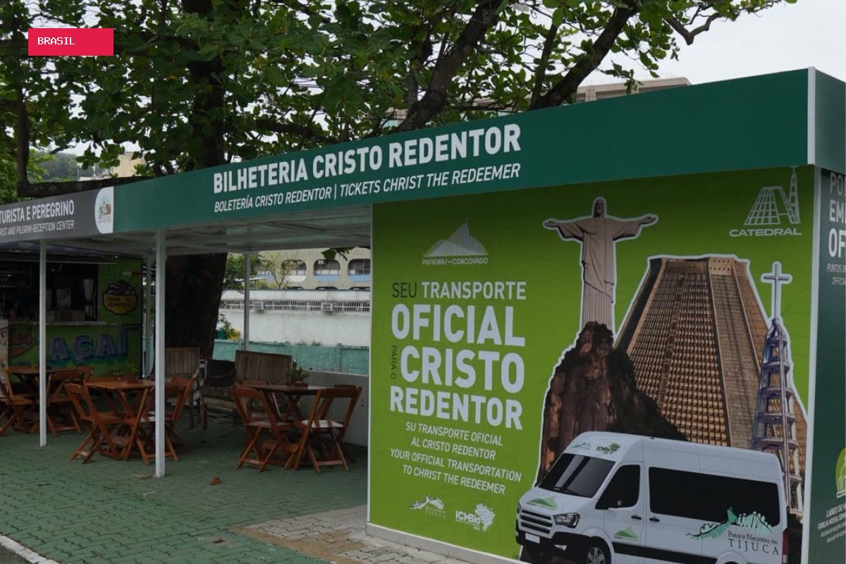 Cristo Redentor ganha novo ponto de embarque para as vans oficiais a partir do dia 23