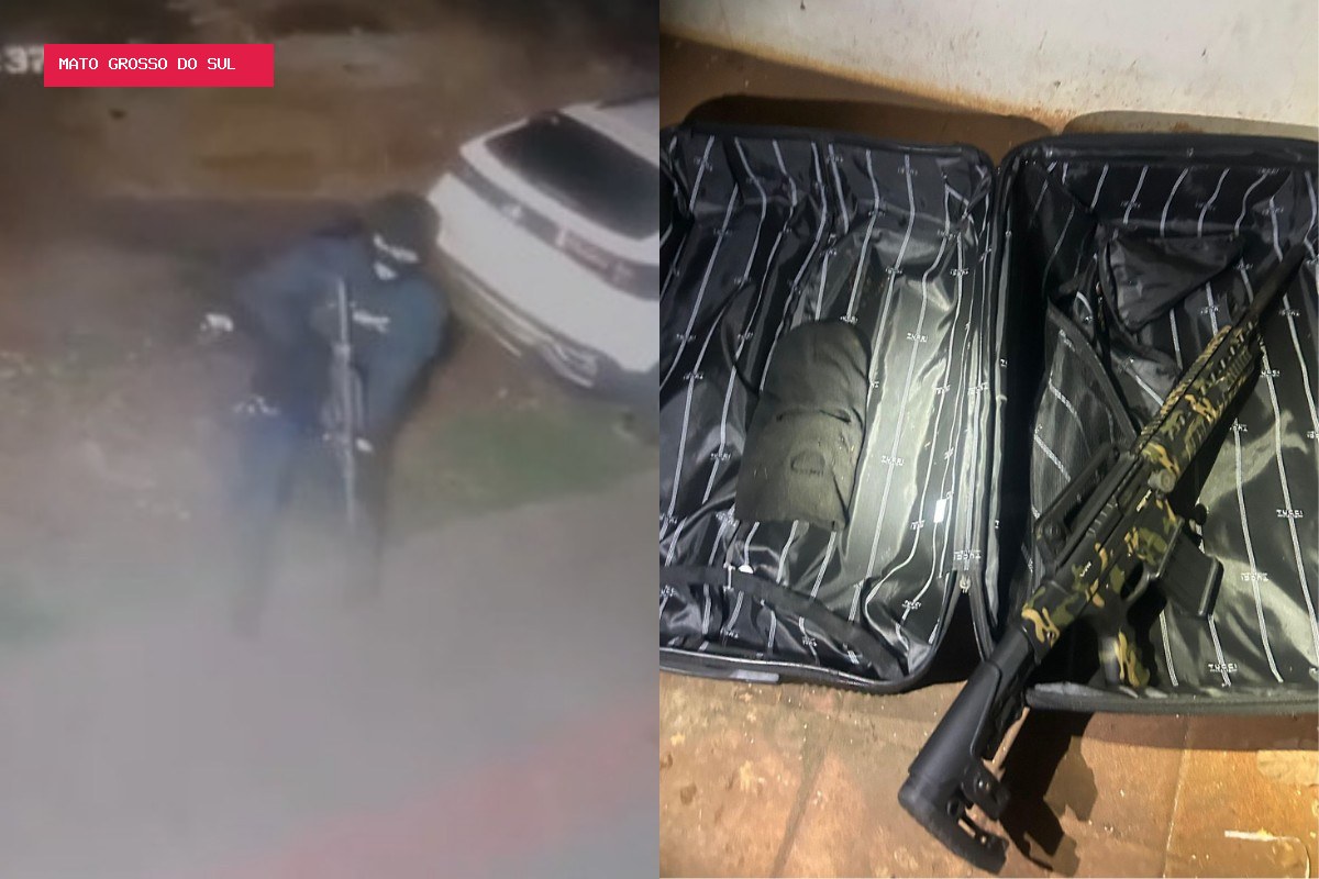 Arma turca suspeita de ser usada em duplo homicídio é encontrada com homem morto em confronto em MS