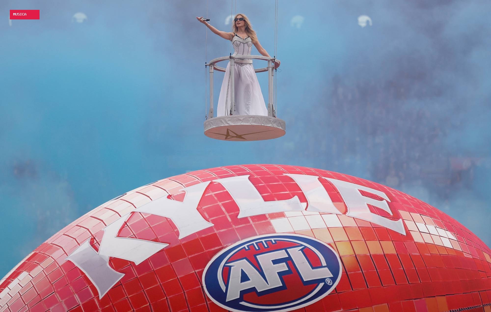 Watch Kylie Minogue’s epic performance from AFL Grand Final