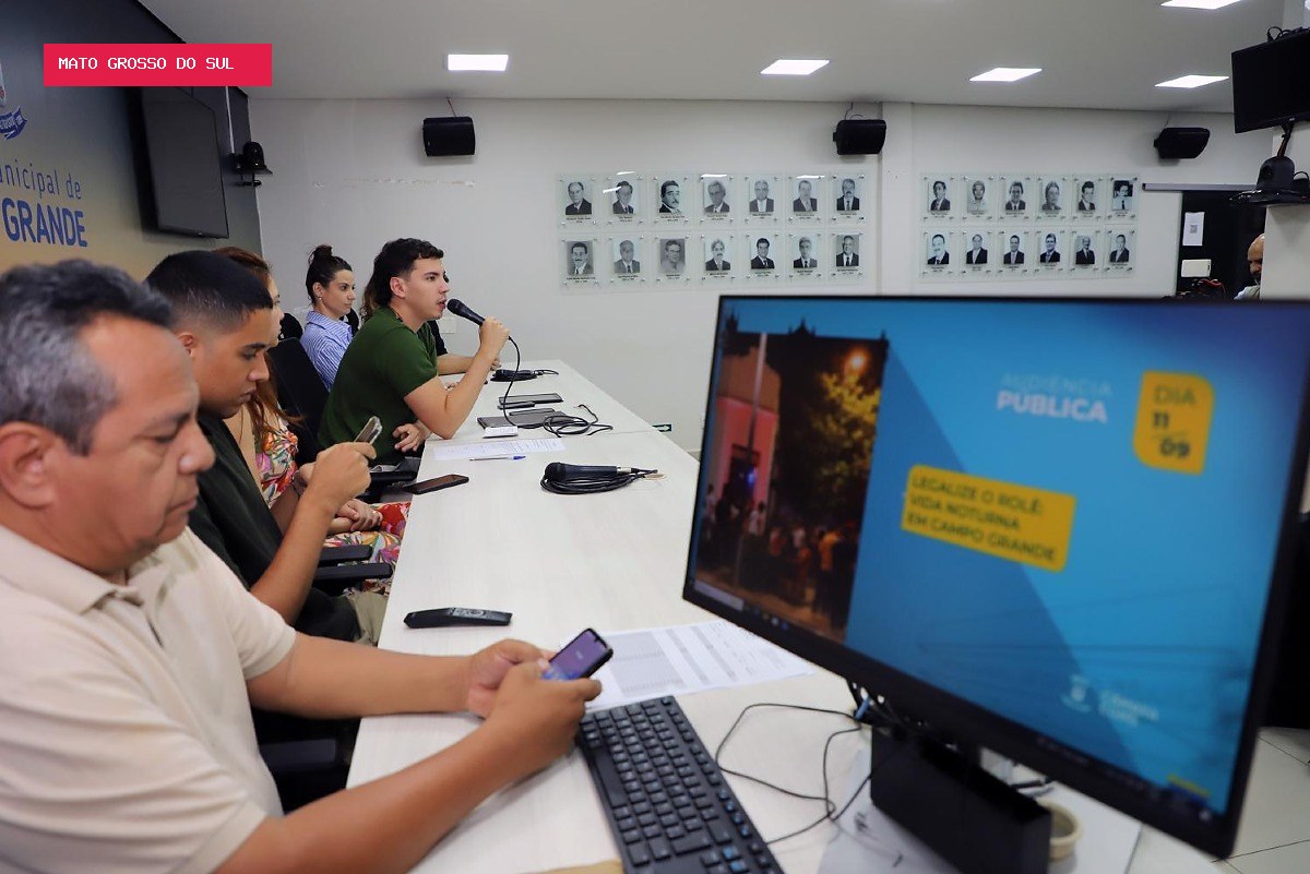 Câmara de Campo Grande debate segurança e fortalecimento da vida noturna