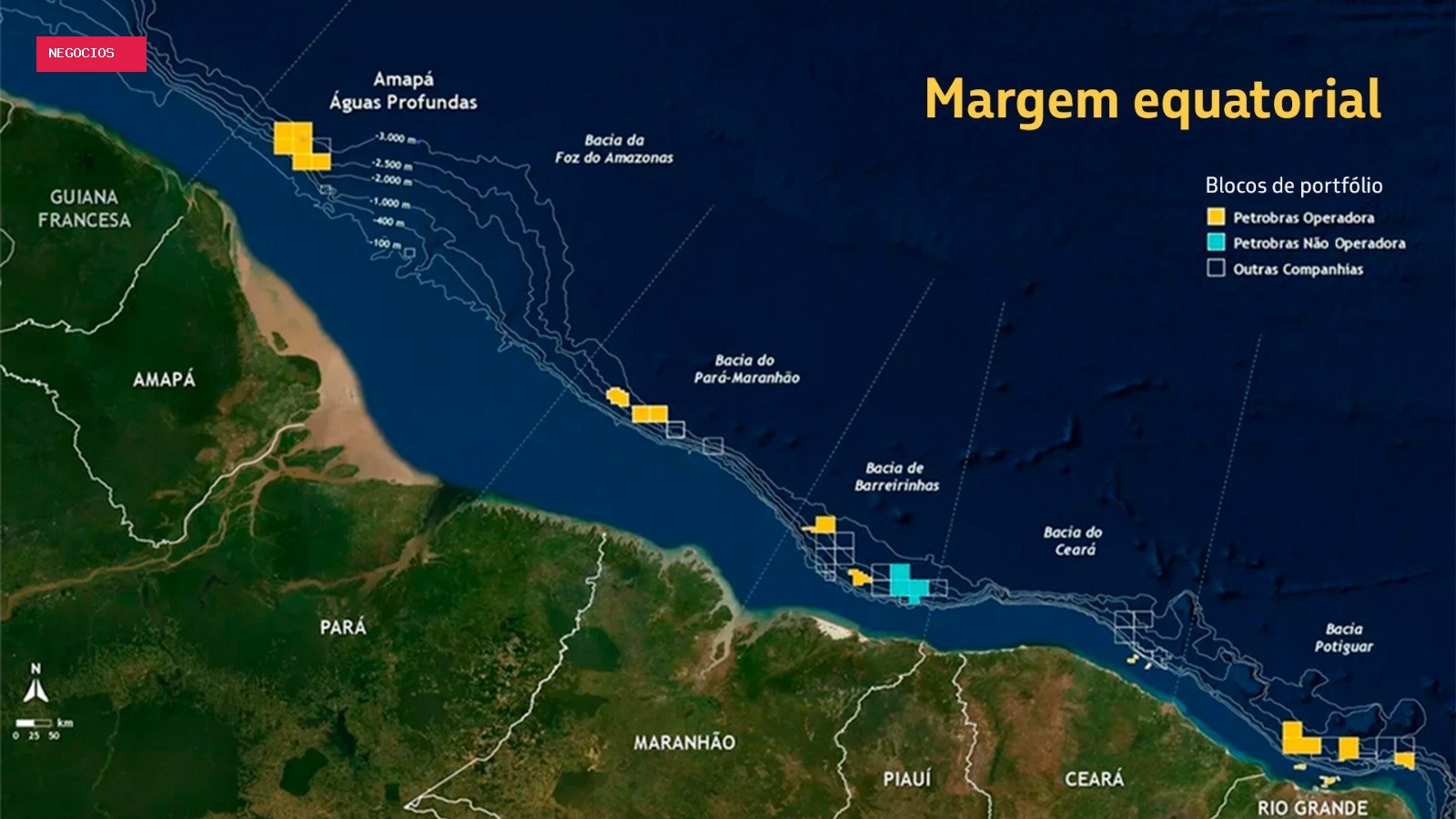 Petrobras vai perfurar 3 novos poços na Foz do Amazonas a partir de janeiro