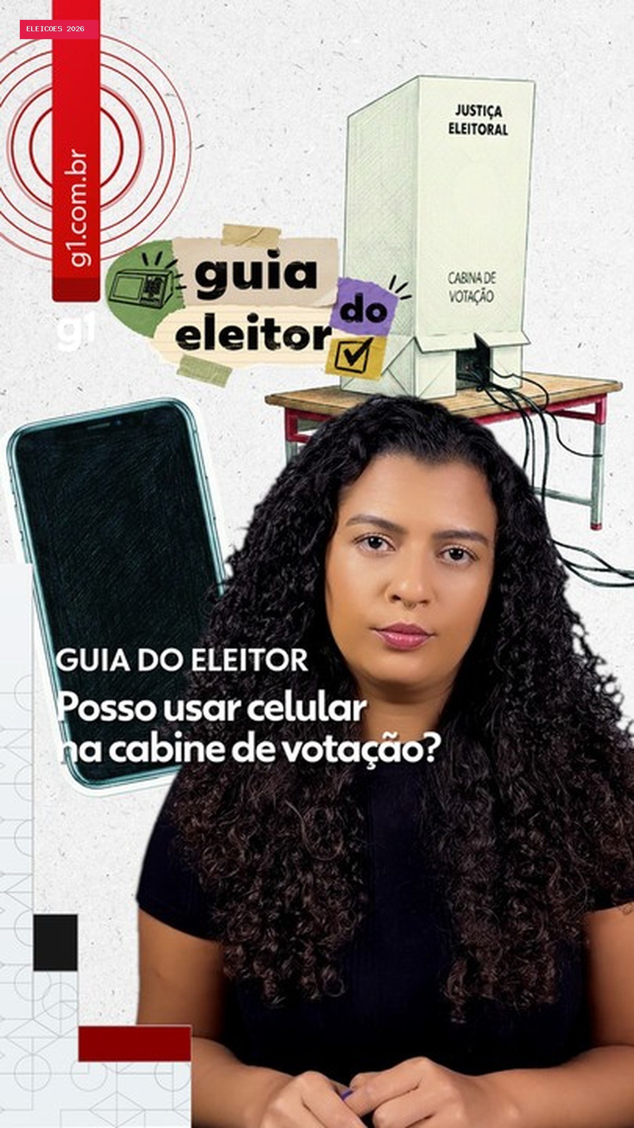 Posso usar o celular durante a votação?