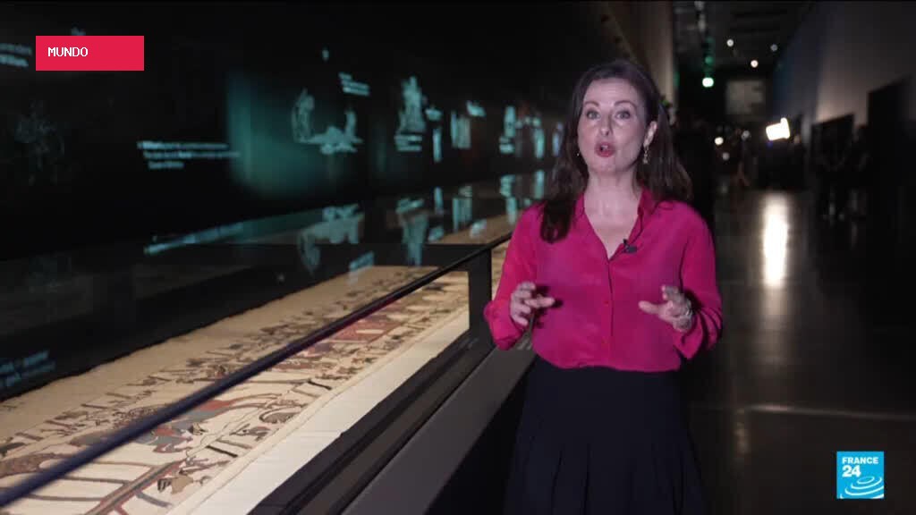 FRANCE 24 report: Bayeux Tapestry fever grips UK as sold-out exhibition opens