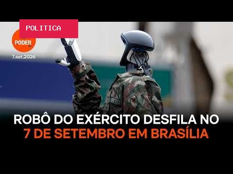 7 de setembro: internautas zoam robô humanoide no desfile em Brasília