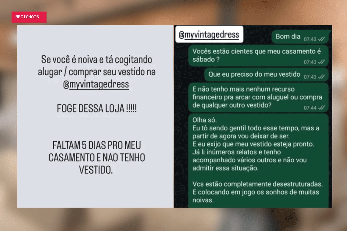 Loja de noivas: proprietária relata ameaças após não entregar vestidos