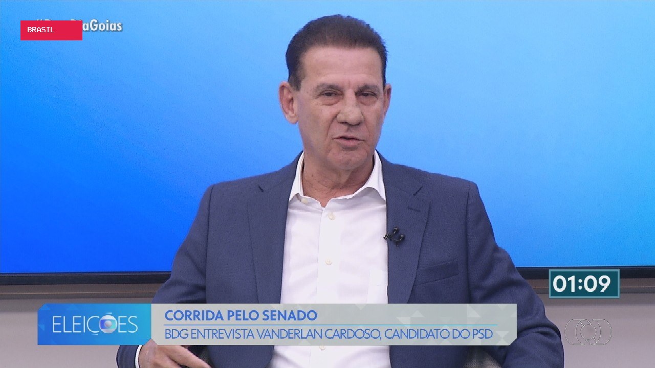 Vanderlan Cardoso é entrevistado no Bom dia Goiás
