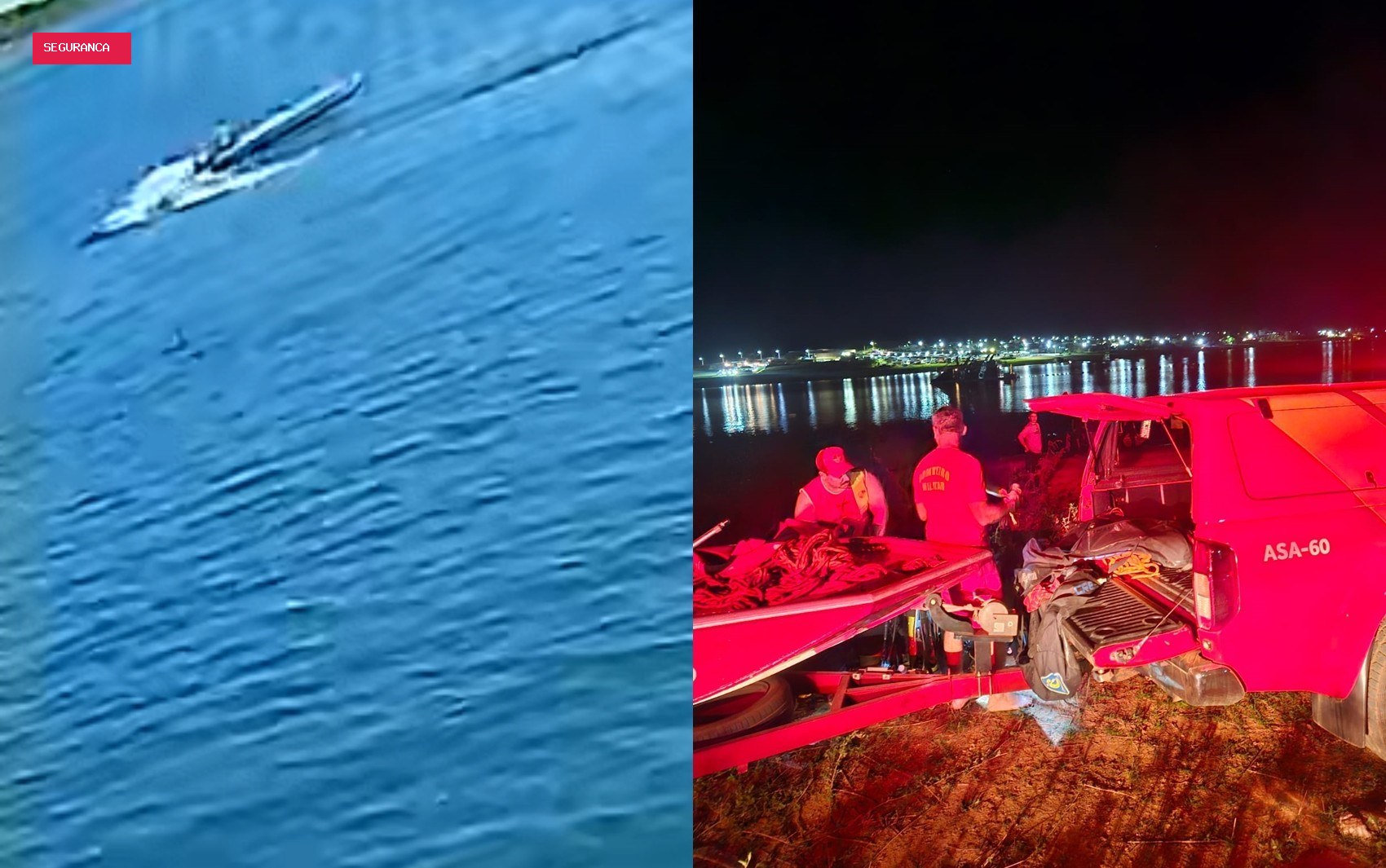 Pai e filho desaparecem após caírem em lago durante passeio de barco; vídeo