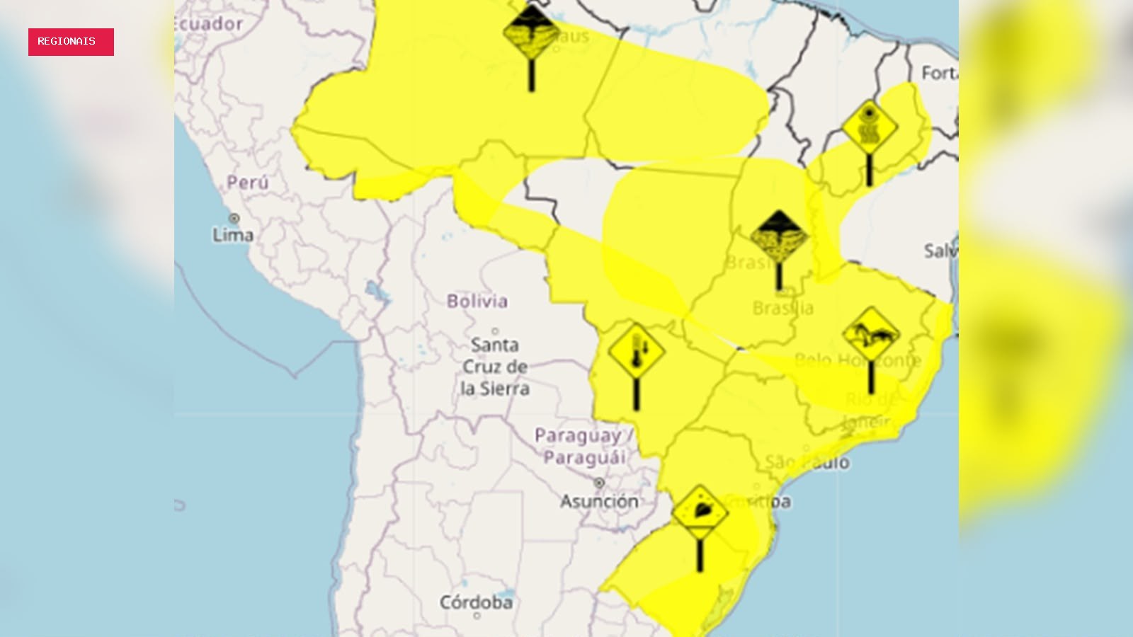 Clima: chuvas, ventos e baixa umidade atingem regiões do país neste 7/9