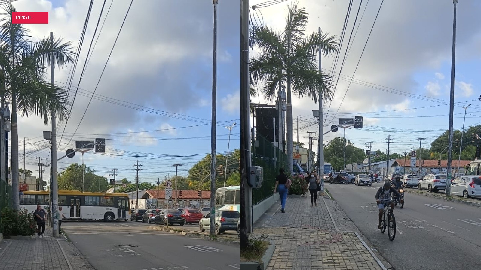 Semáforos apagados causam congestionamentos na Avenida 13 de Maio, em Fortaleza; vídeo