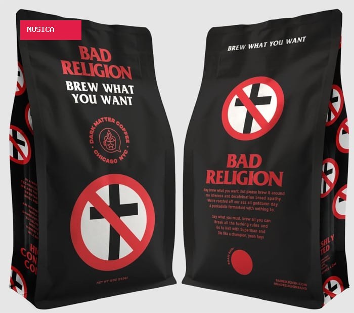 Bad Religion lança café sustentável comemorativo, o "Brew What You Want"