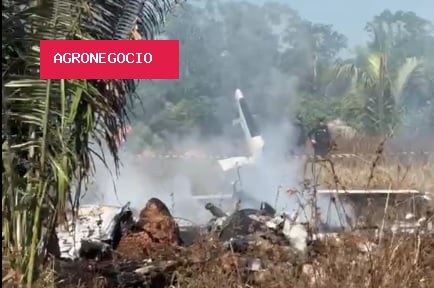 Avião cai em fazenda de Mato Grosso e deixa três mortos