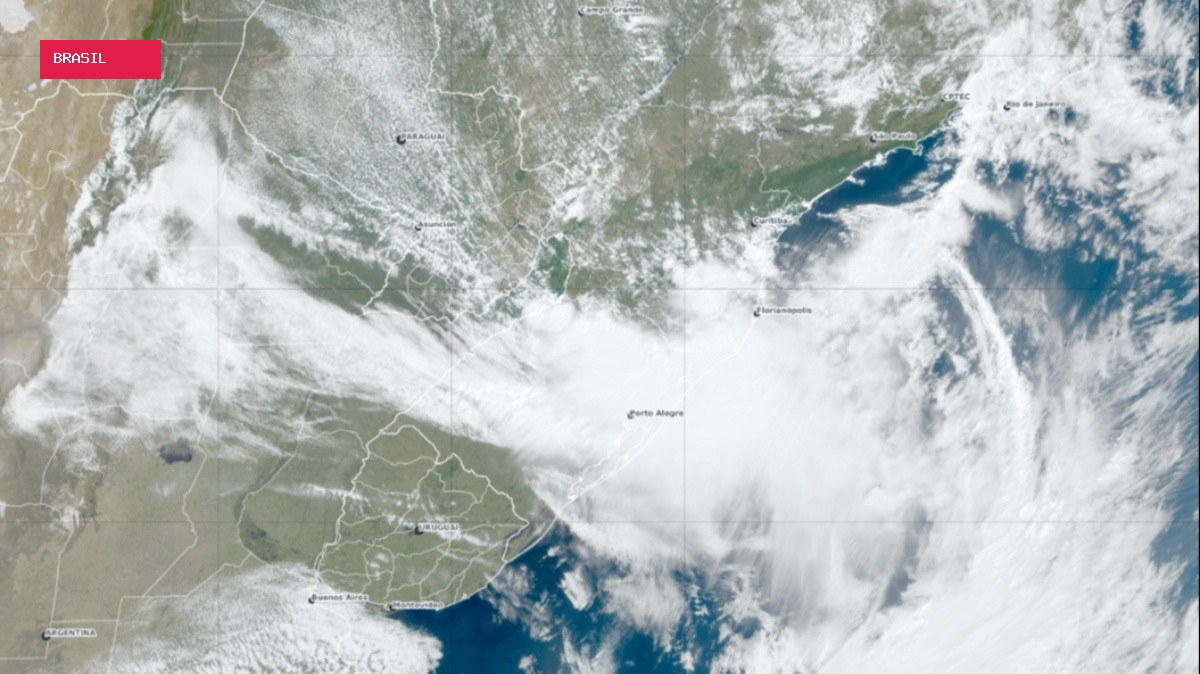 Inmet emite aviso de grande perigo para tempestade em 708 cidades do Sul