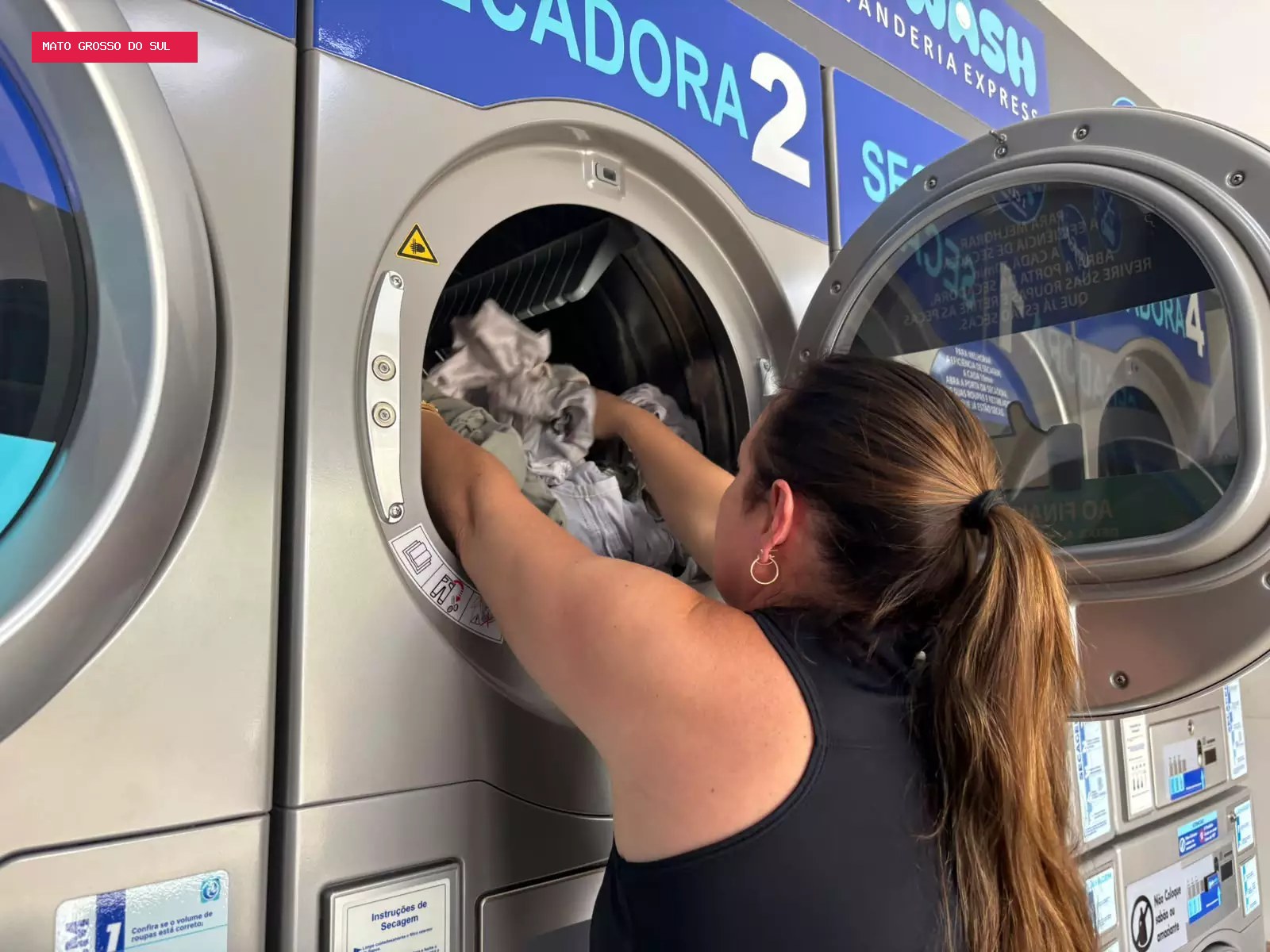 Sem ajuda do sol, campo-grandenses recorrem a lavanderias para secar roupas