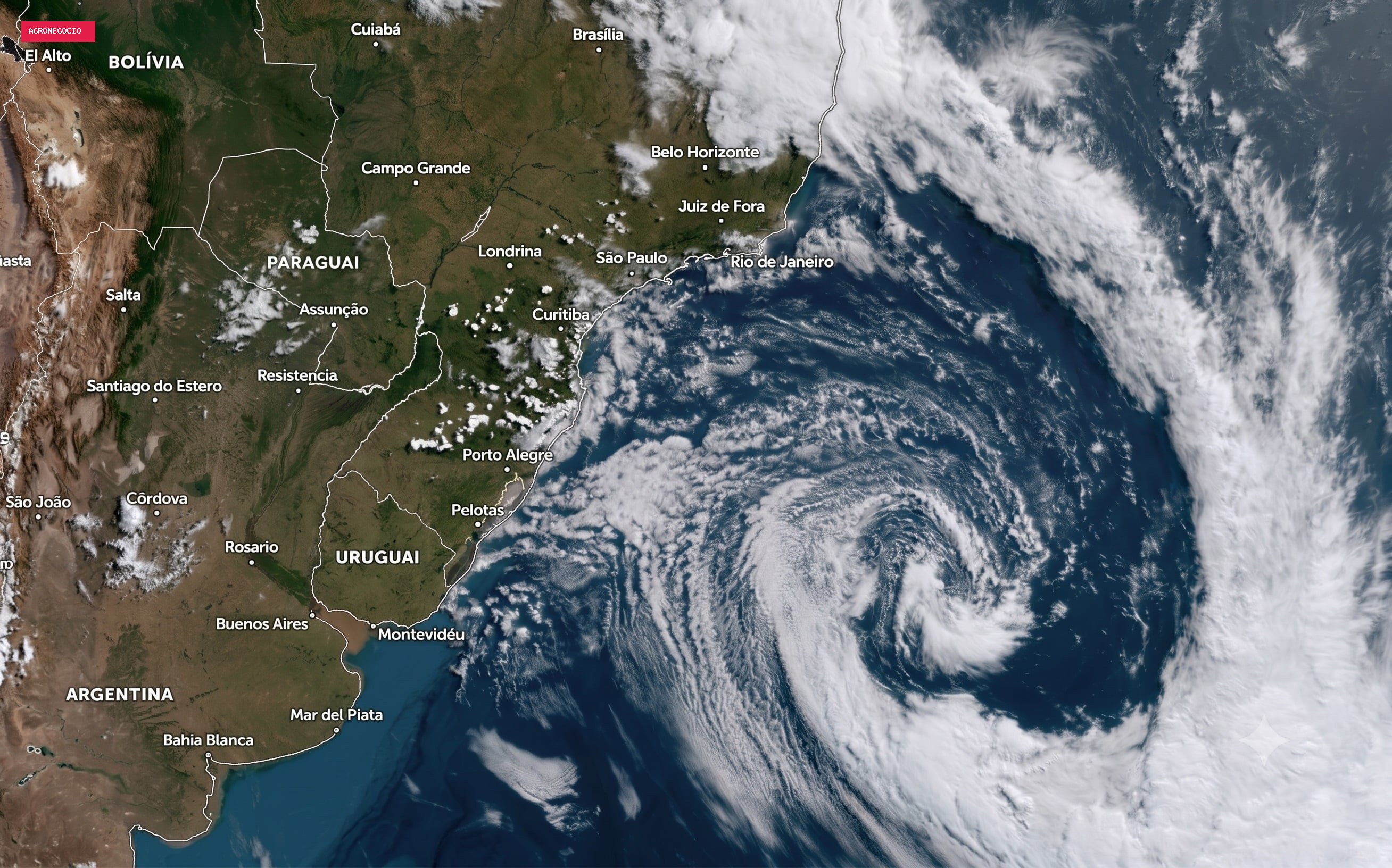 Semana terá ciclone, chuva de 200 mm, frio intenso e risco de geada