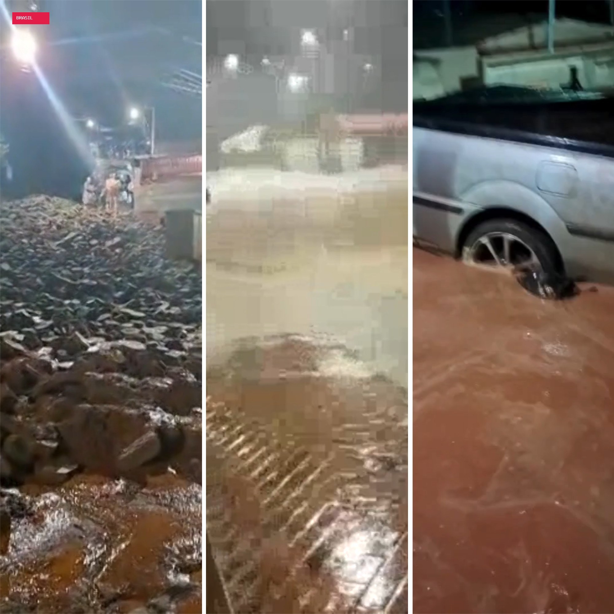 Chuva forte atinge cidades da Região Central de MG; VÍDEOS