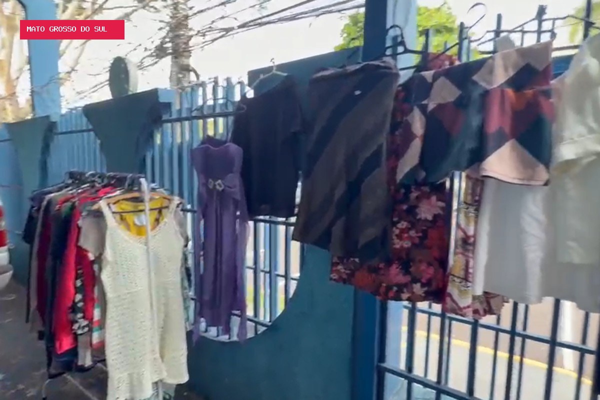 Bazar solidário tem roupas, calçados e outros itens a partir de R$ 5