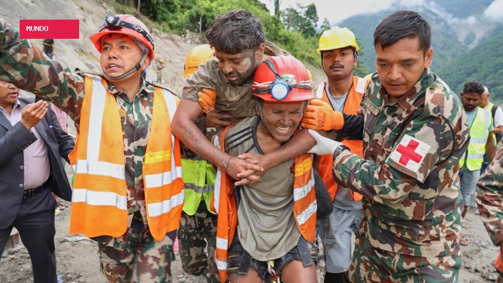 Two trapped workers rescued from mud-clogged tunnel 9 days after Nepal floods