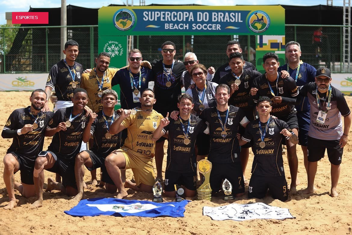 Clube de SC conquista Supercopa do Brasil e confirma vaga na Libertadores de beach soccer