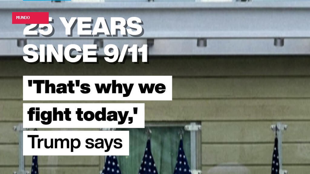 Trump delivers remarks at Pentagon ceremony to mark 25th anniversary of 9/11