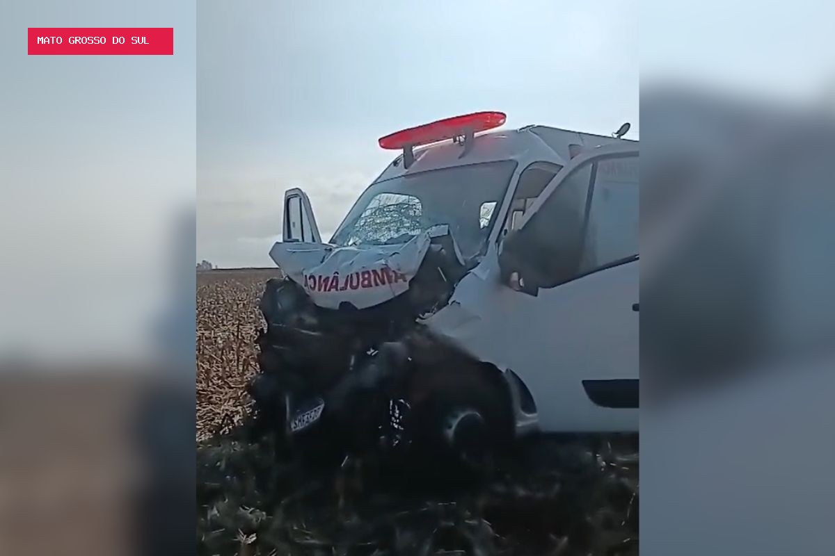 Paciente morre em acidente com ambulância que a levava para casa horas após receber alta em MS