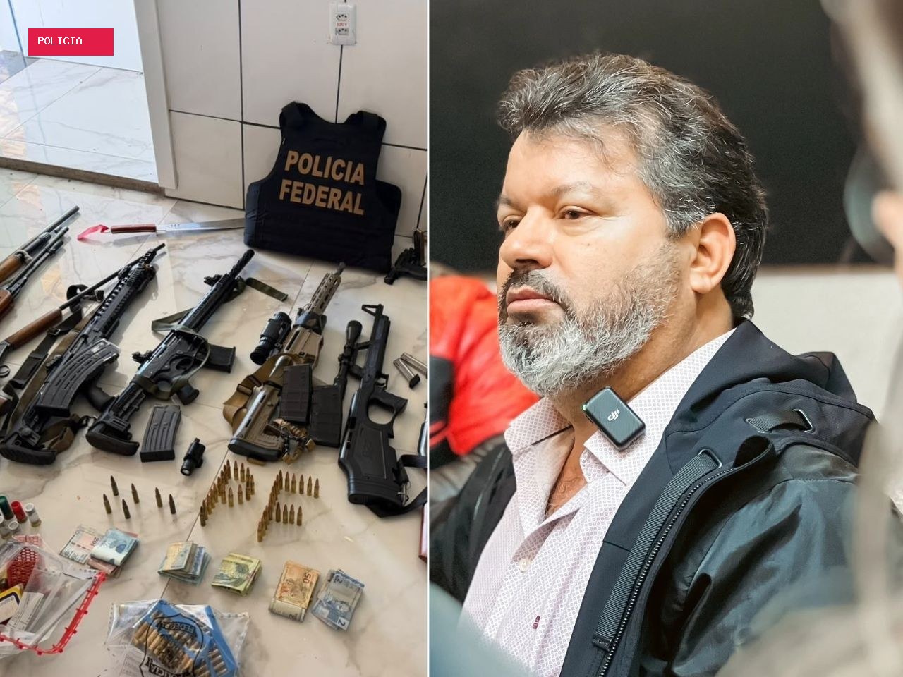 PF apreende arsenal em fazenda de candidato a deputado investigado por trabalho escravo em MS