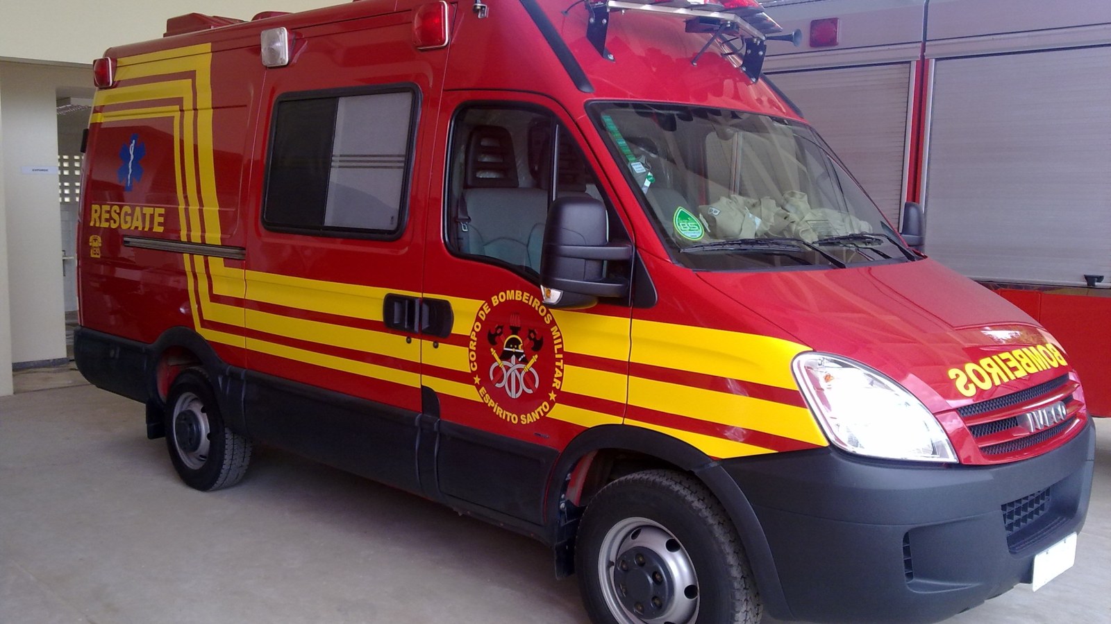 Viatura de resgate do Corpo de Bombeiros Militar