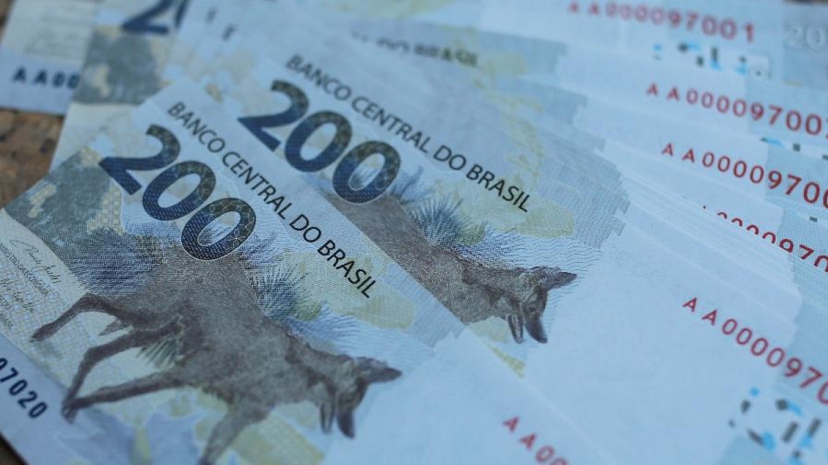 Cédulas de R$ 200 — prêmio acumulado da Quina