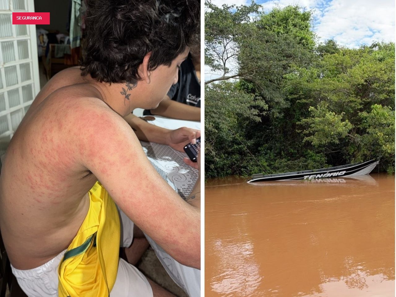 Amigos passam a noite em árvores após barco afundar em rio de MS: 'Não sabíamos se sairíamos vivos'