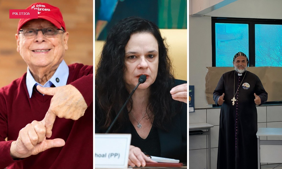 José Dirceu (PT), Janaina Paschoal (PP) e Padre Kelmon (PL): candidatos conhecidos que não se elegeram em SP