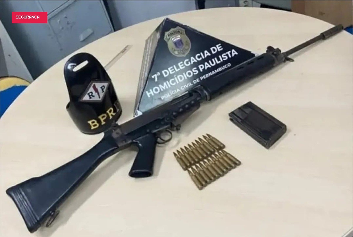 Fuzil desaparecido após fuga de soldado do Exército é localizado e apreendido após 11 dias