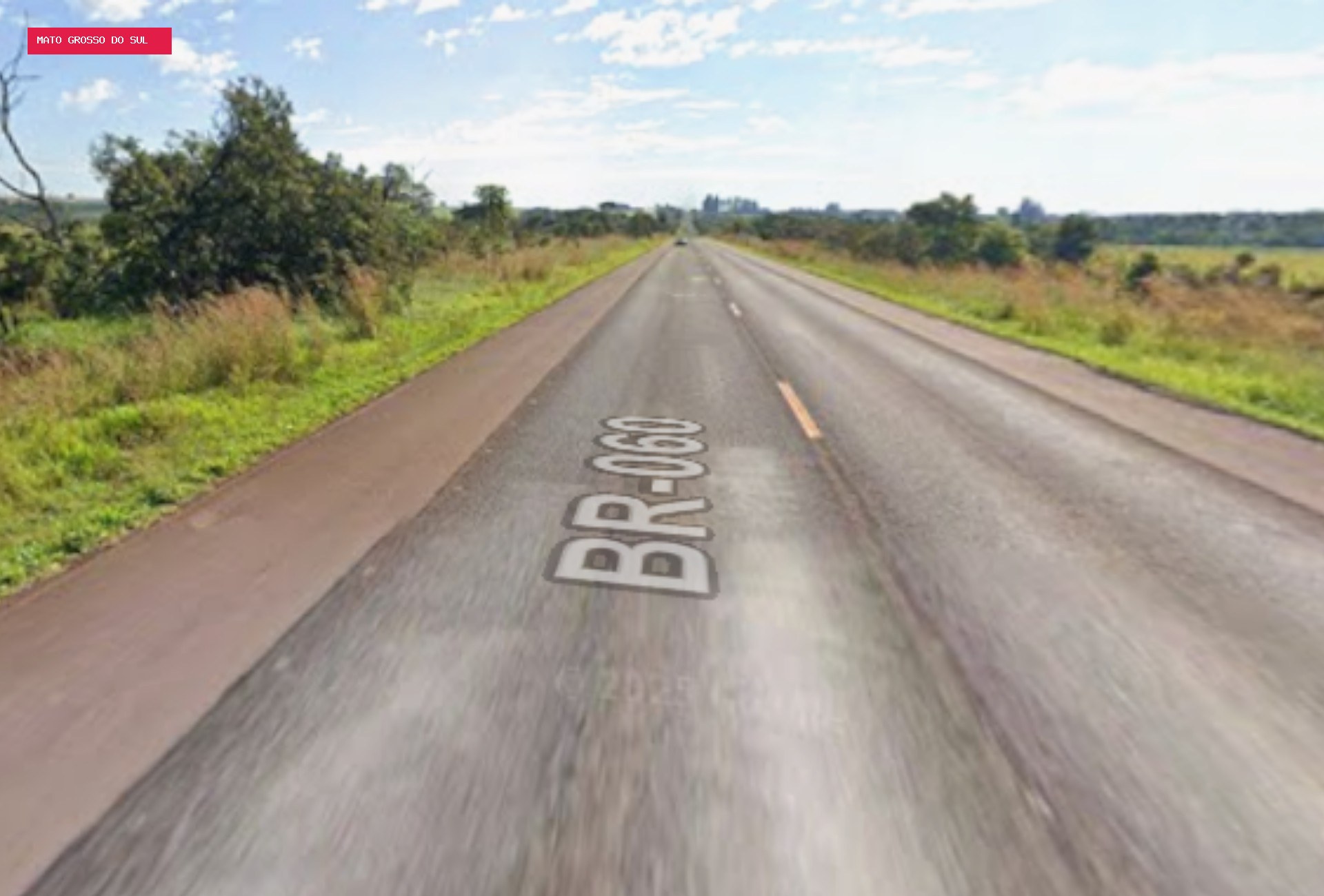 Ciclista morre após ser atingido por carro na BR-060, em Sidrolândia