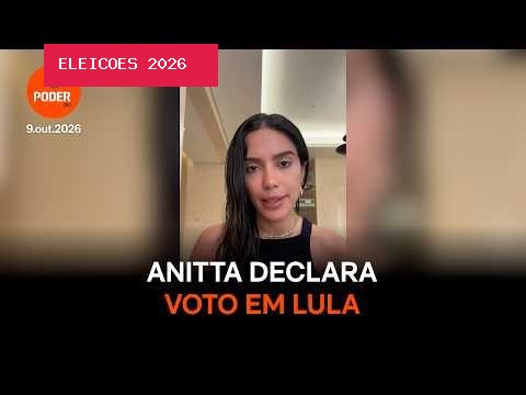 Anitta declara voto em Lula contra Flávio: “Bolsonarismo não é a direita”