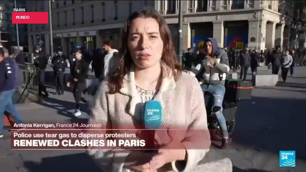 Renewed clashes in Paris: "We've seen numerous CRS charges to disperse protesters"