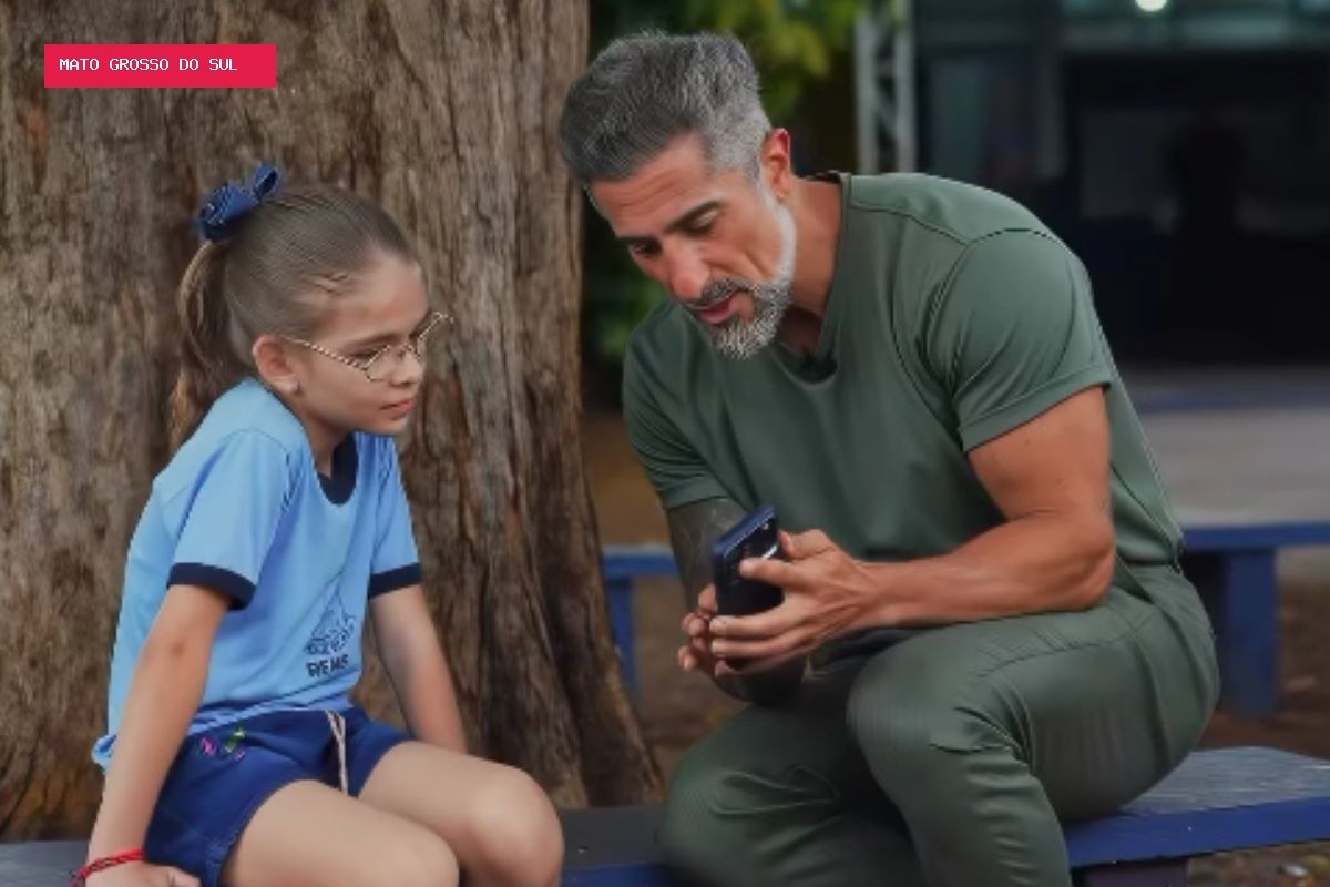 Marcos Mion surpreende menina sul-mato-grossense com visita especial na segunda maior cidade de MS