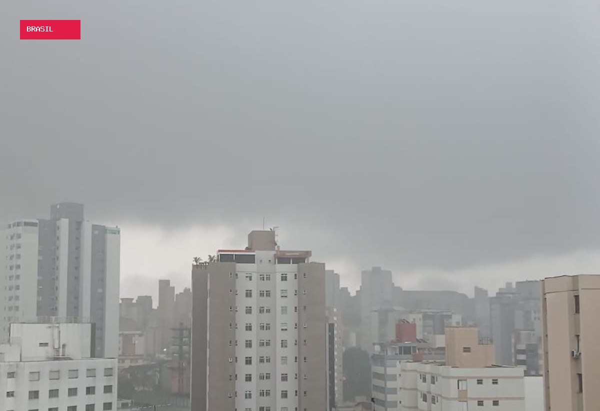 MG tem previsão de tempestades, raios e ventos fortes nesta quarta (14/10)