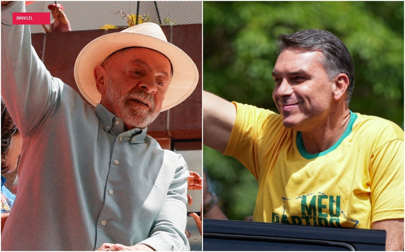 Datafolha para presidente em MG, votos válidos: Lula, 44%; Flávio Bolsonaro, 44%