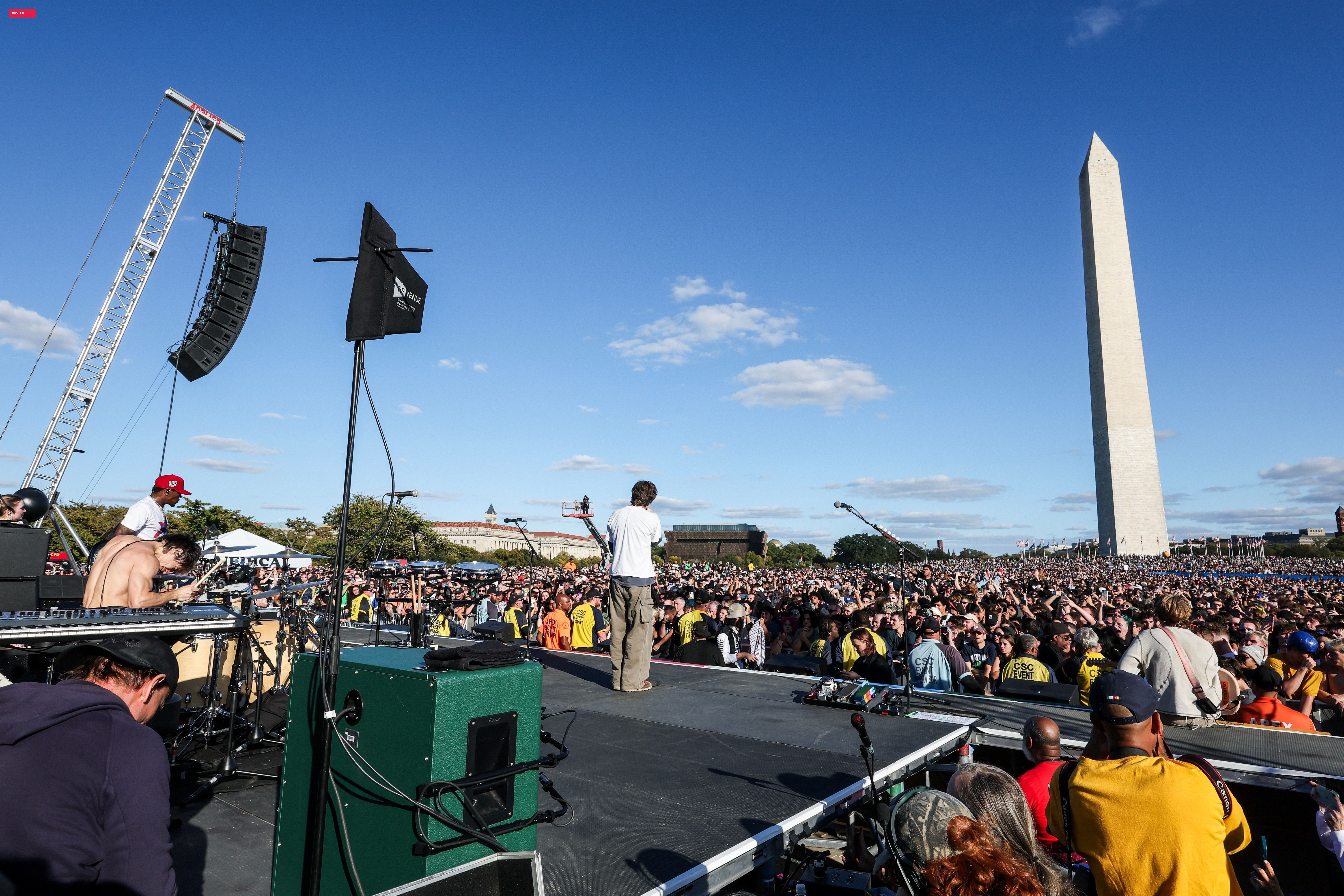 Turnstile Pack Out Washington Monument for Palestine, Sudan, and Lebanon Benefit Show