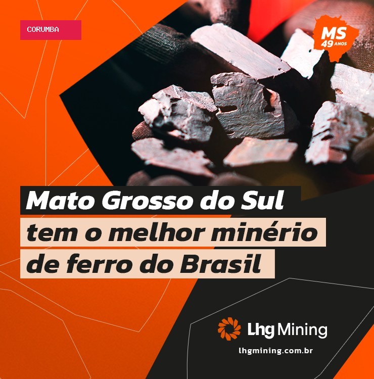 MS ganha escala e relevância na produção de minério de ferro do Brasil