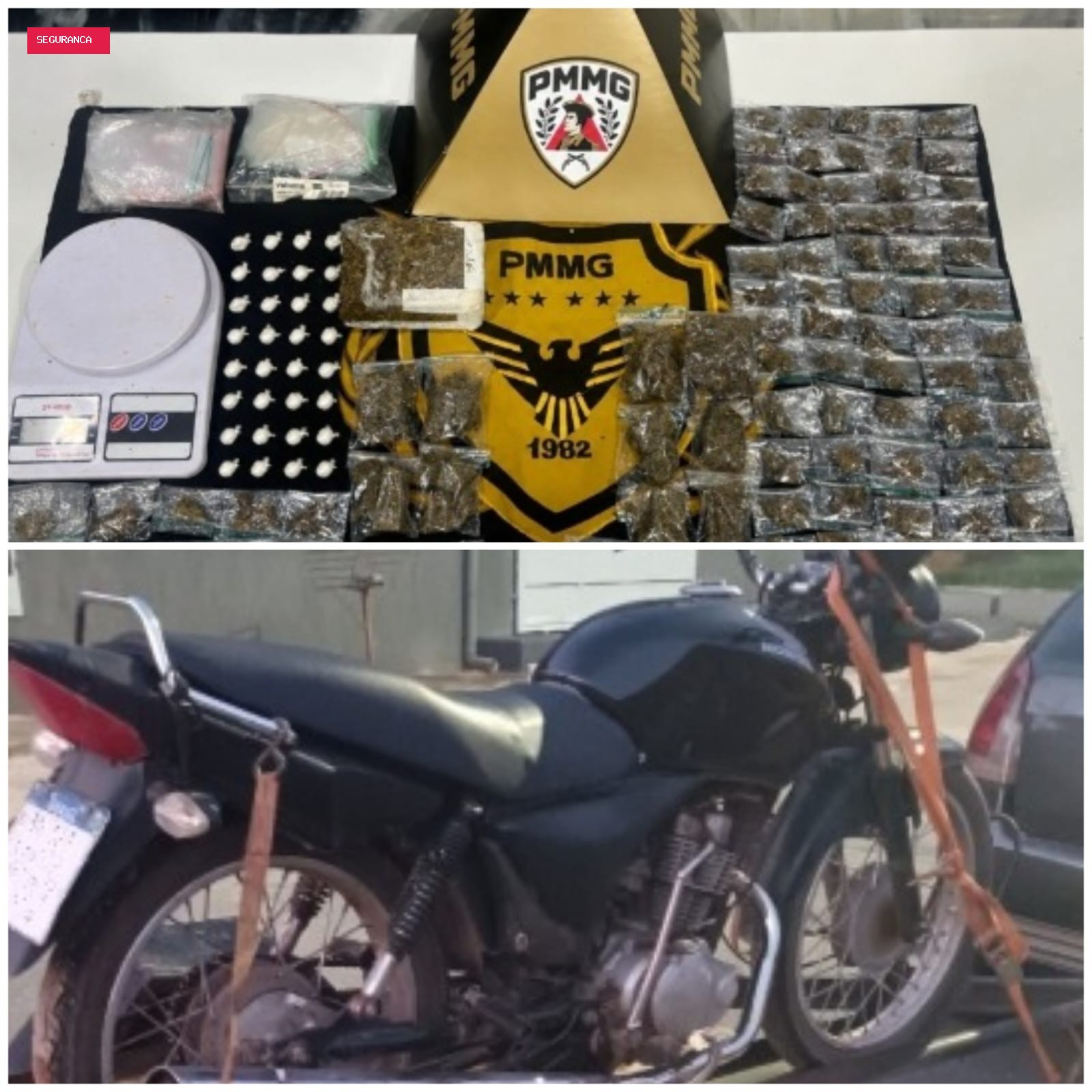 Suspeitos de fazer ‘delivery’ de drogas são presos com maconha e cocaína em Curvelo