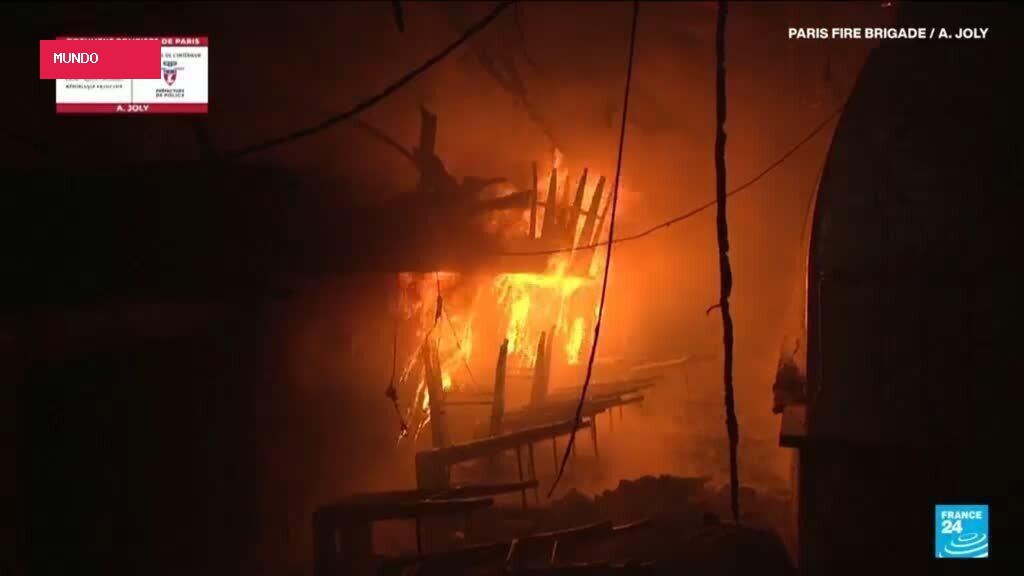 France: Fire destroys historic covered food market in Paris
