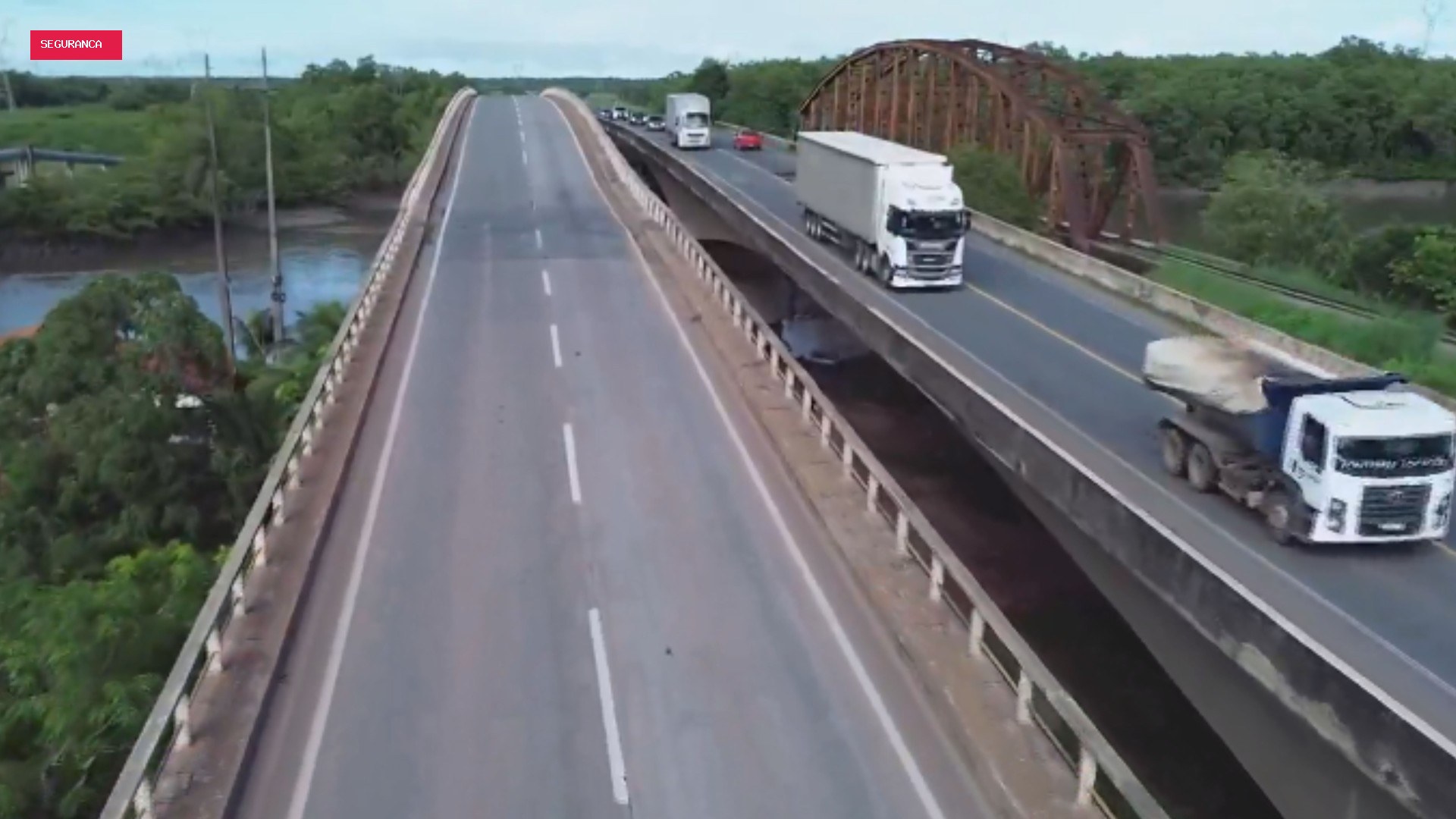 Defesa Civil enviará alertas por SMS sobre implosão da ponte do Estreito dos Mosquitos na BR-135