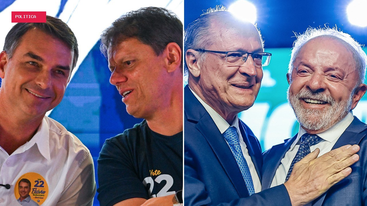 Flávio Bolsonaro e Lula contam com Tarcísio e Alckmin para atrair votos na reta final da campanha