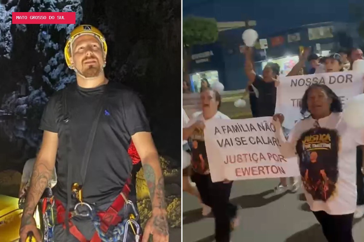 Protesto pede justiça por homem morto após carreata pró-Flávio Bolsonaro em MS