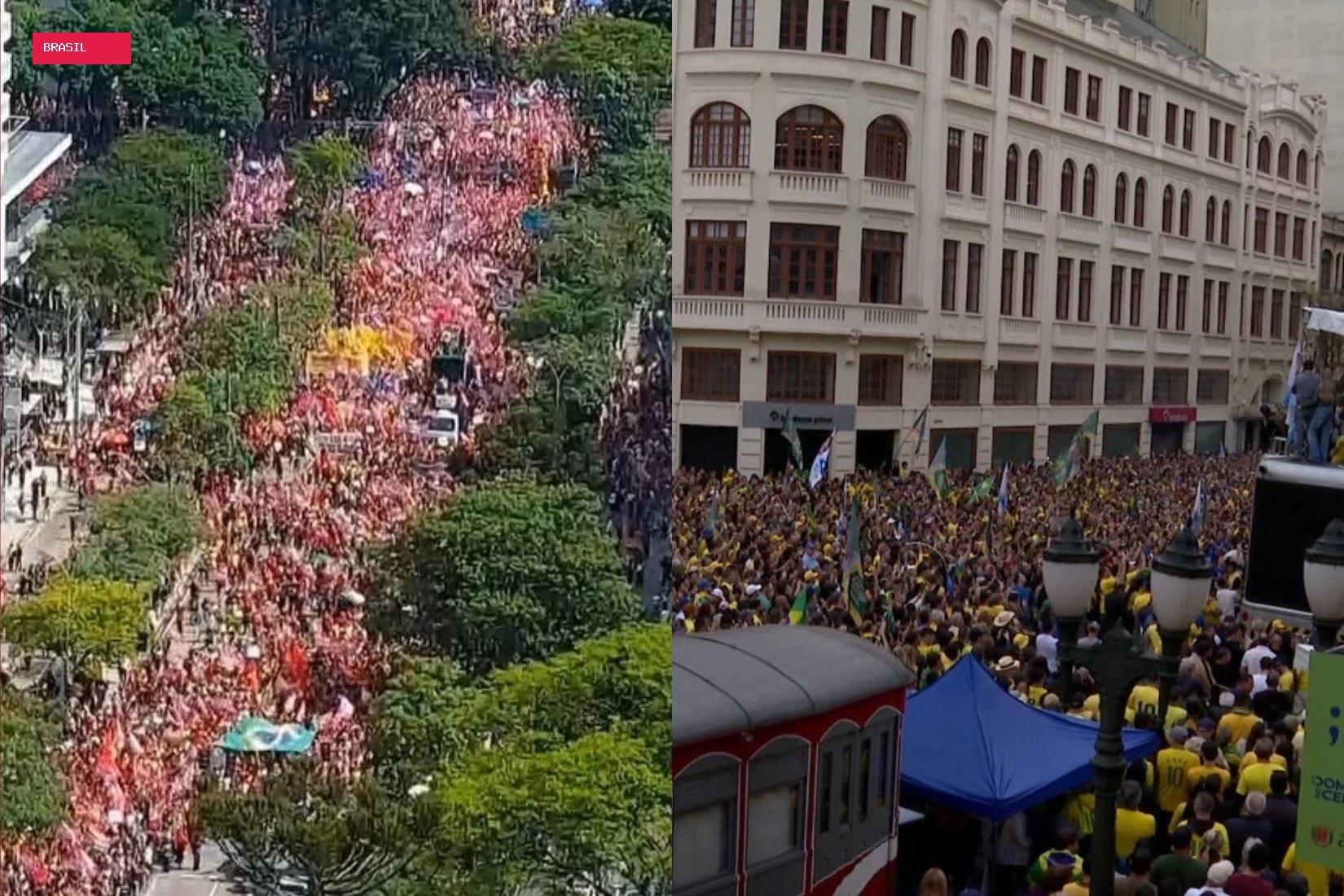 Apoiadores de Lula fazem ato em Curitiba neste domingo; no sábado, cidade teve manifestação pró-Flávio