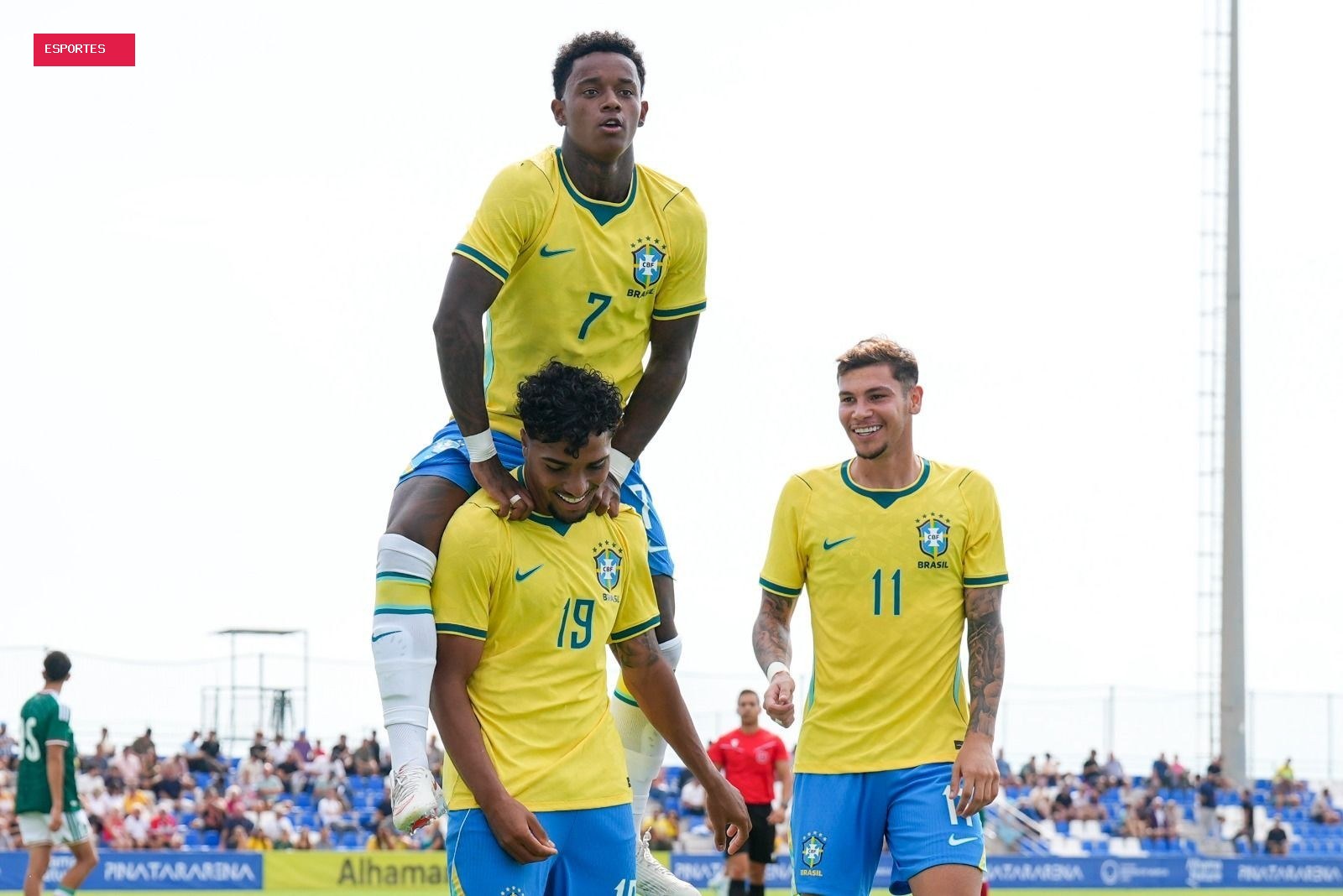 Seleção sub-20 goleia México por 4 a 0 em último amistoso na Data Fifa