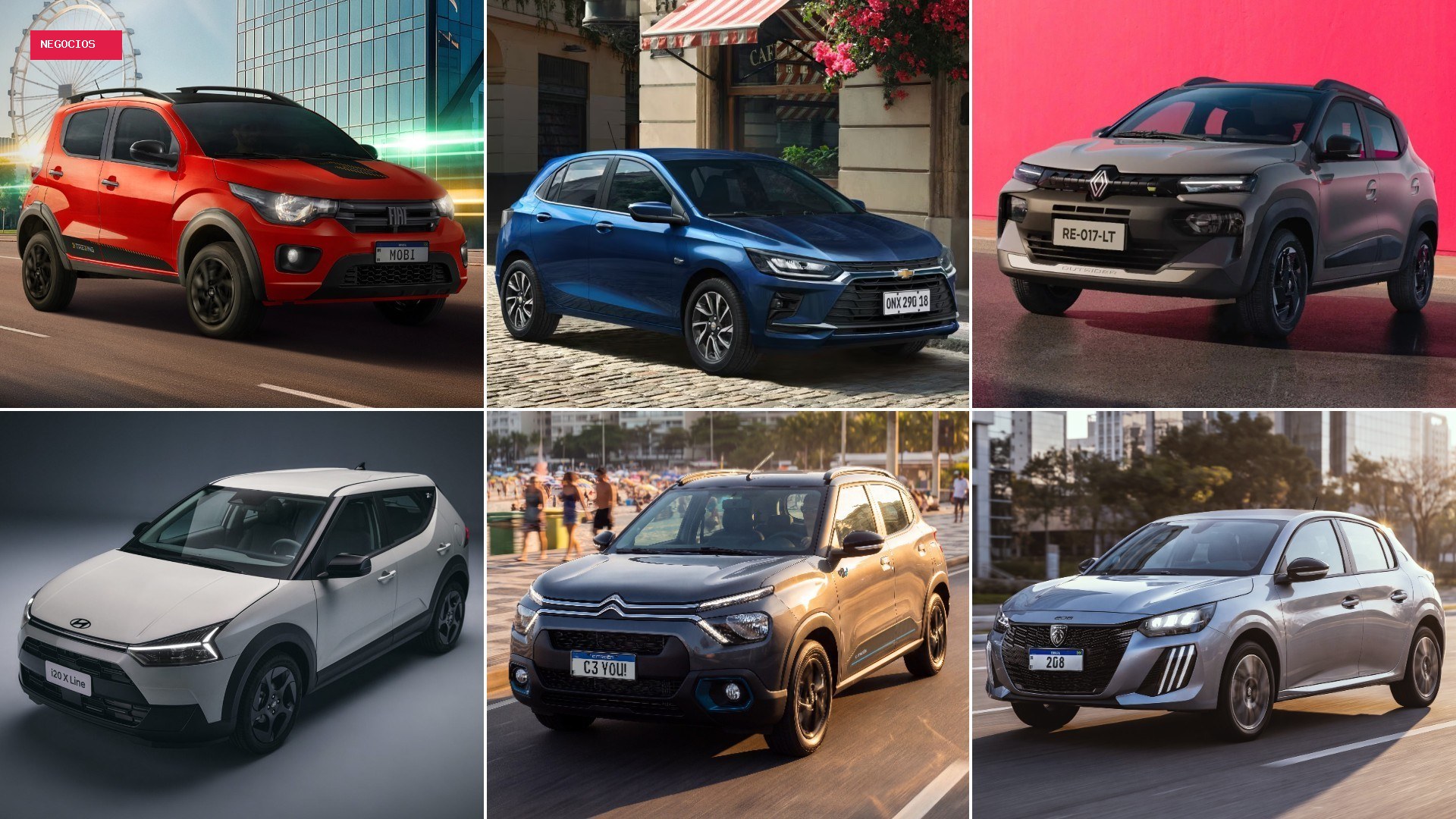 LISTA: os 6 carros de até R$ 100 mil que consomem menos combustível