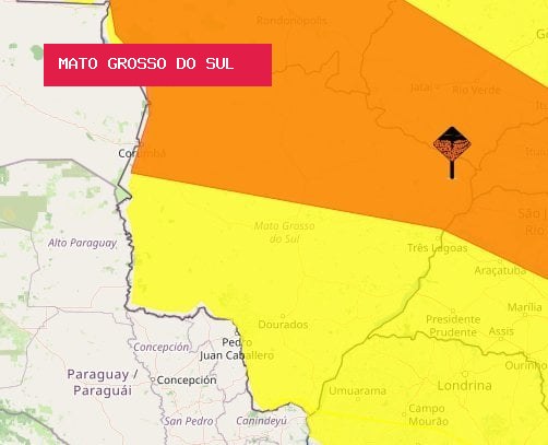 Chuva retorna a Campo Grande e Inmet mantém alerta de tempestade para MS