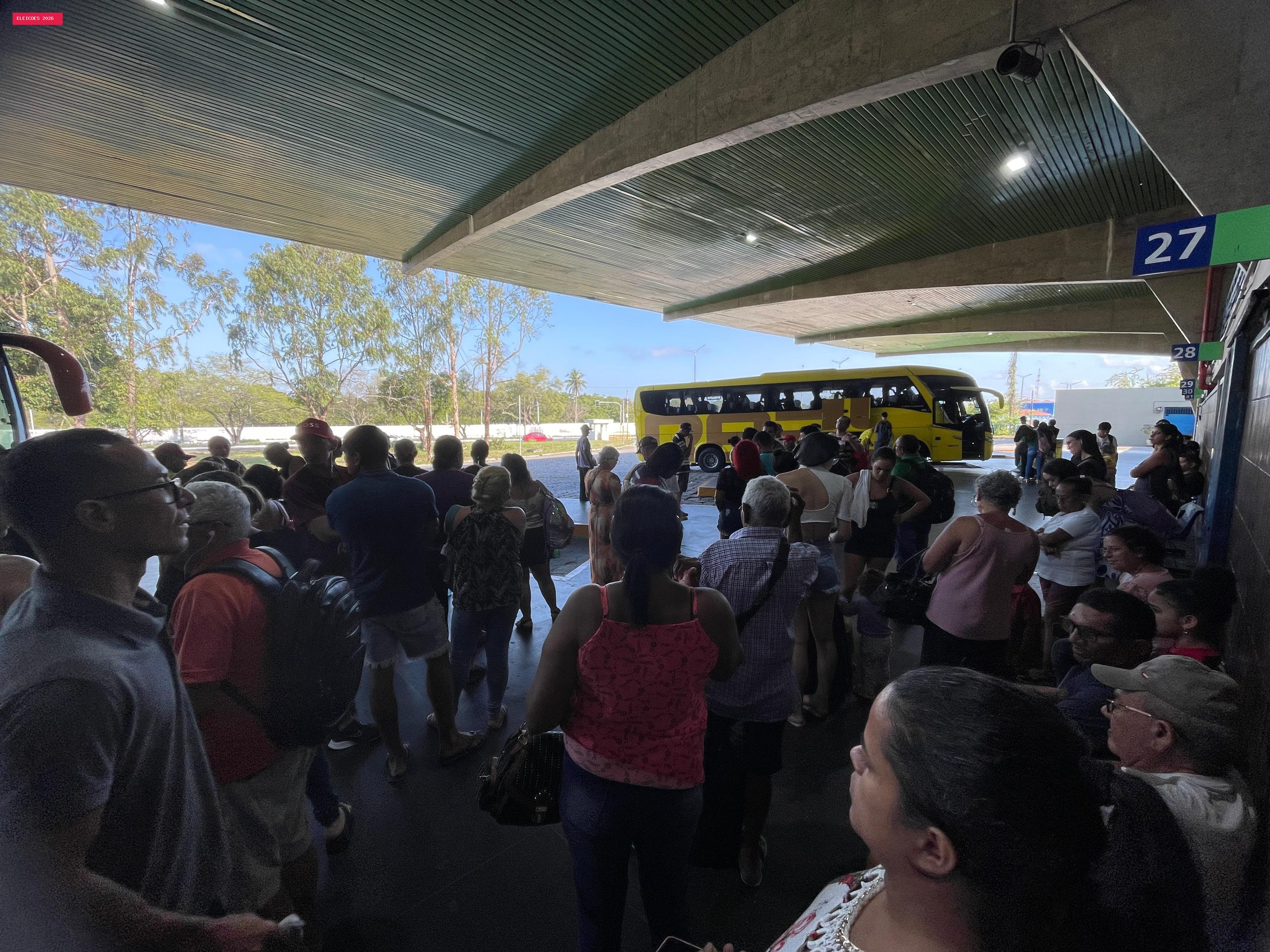 Eleições 2026: Mais de 20 mil passageiros devem passar pelos terminais rodoviários de João Pessoa e Campina