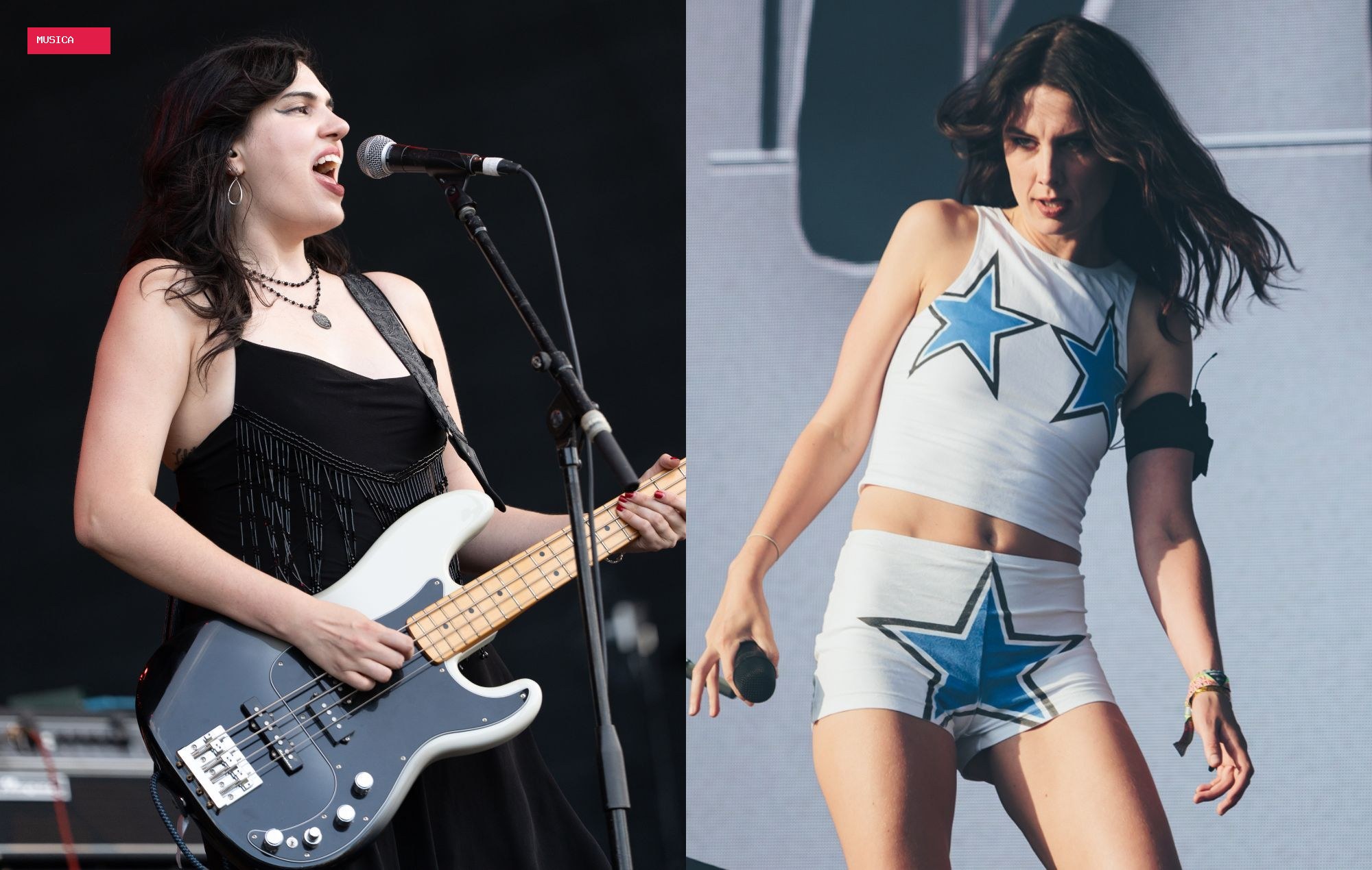 Watch Sunflower Bean’s Julia Cumming step in on bass for Wolf Alice as they support Olivia Rodrigo on US