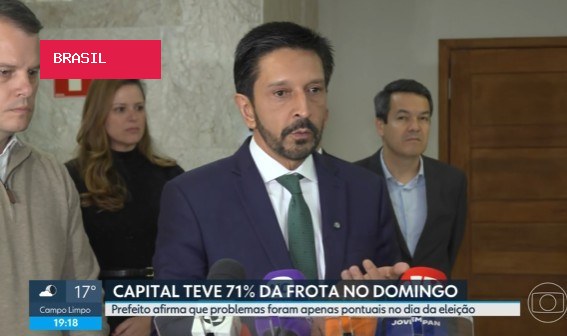 Prefeitura de SP diz que 8.814 ônibus circularam no domingo de eleição, 71% da frota de um dia normal